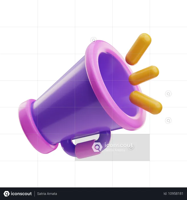 Bullhorn  3D Icon