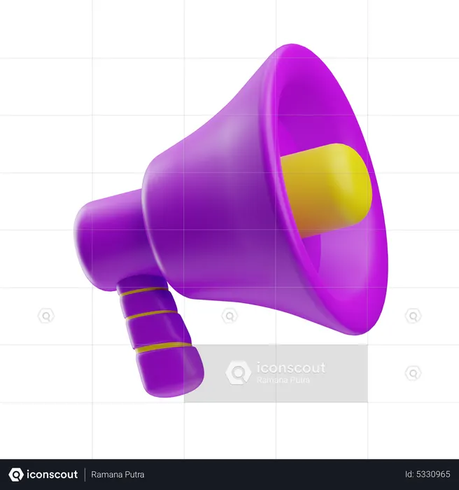 Bullhorn  3D Icon