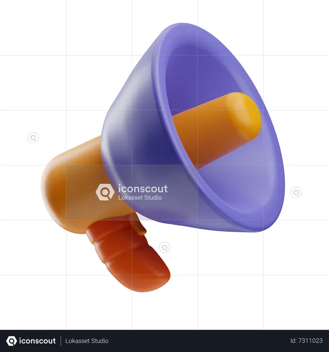 Bullhorn  3D Icon