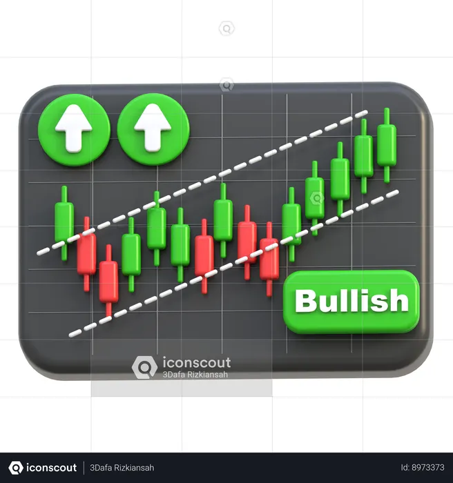 Bullish Trend  3D Icon