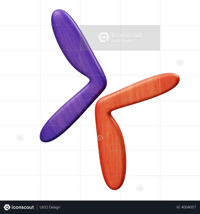 Bumerangue  3D Illustration