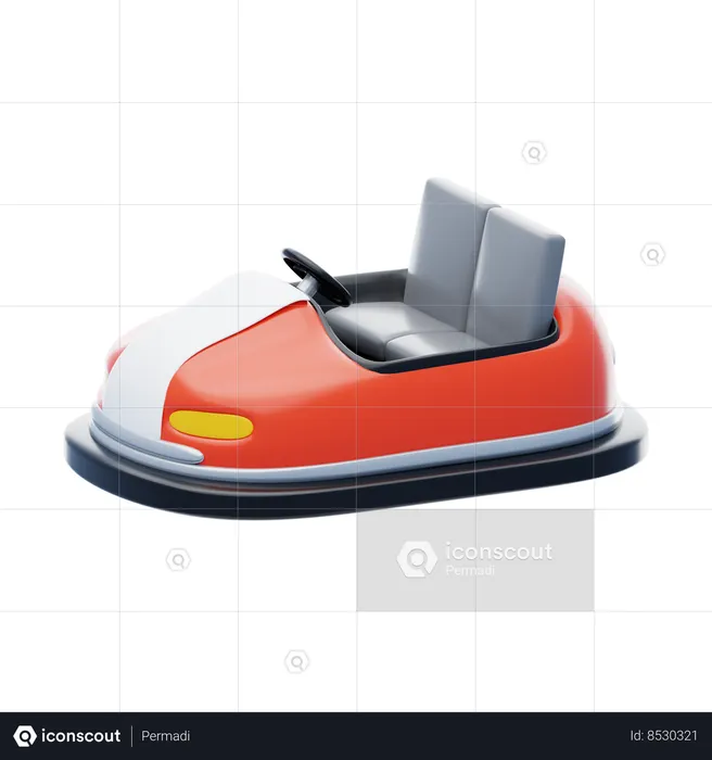 Bumper Car  3D Icon