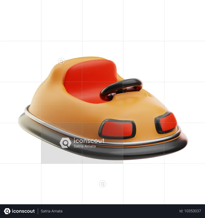 Bumper Car  3D Icon