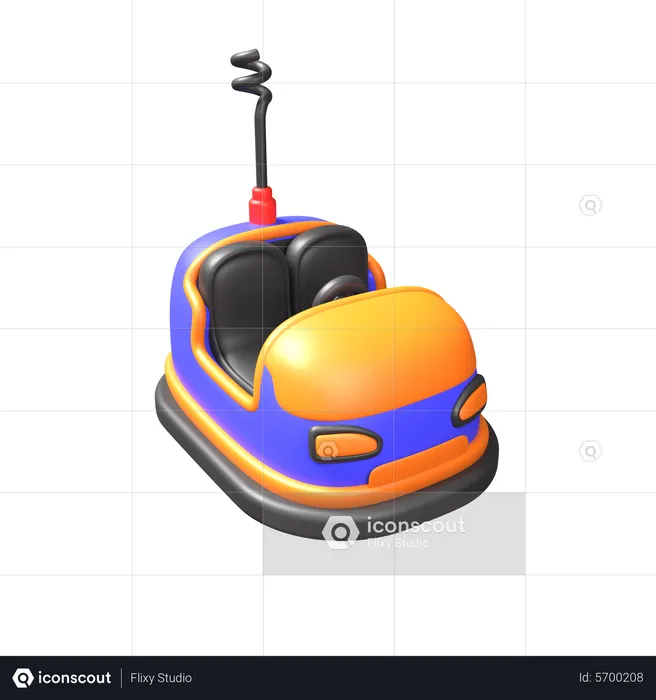 Bumper Car  3D Icon