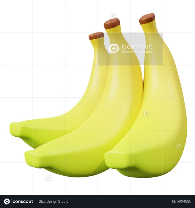 Bunch Of Bananas  3D Icon