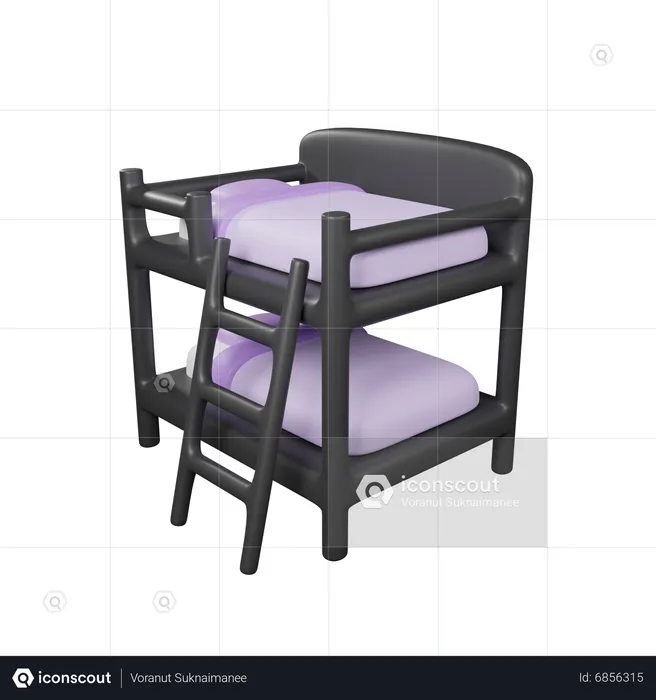 Bunk bed  3D Icon