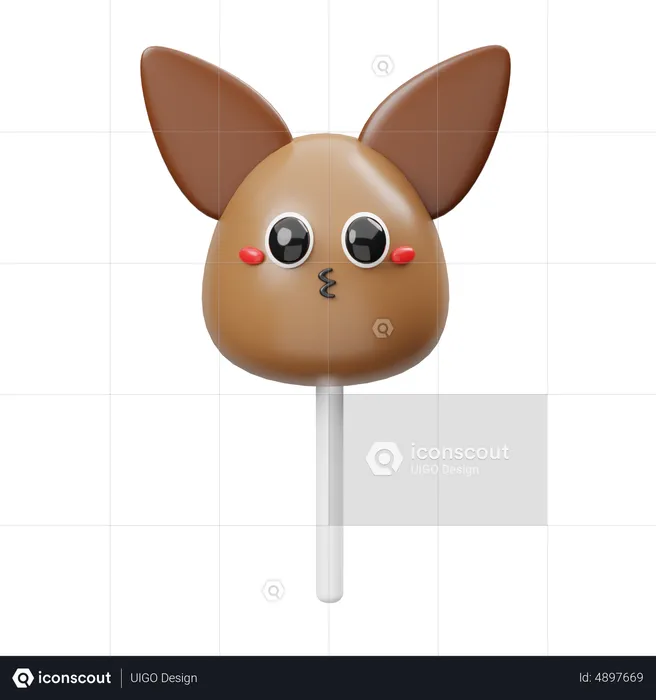 Bunny Chocolate  3D Icon
