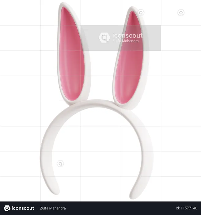 Bunny Ears Headband  3D Icon