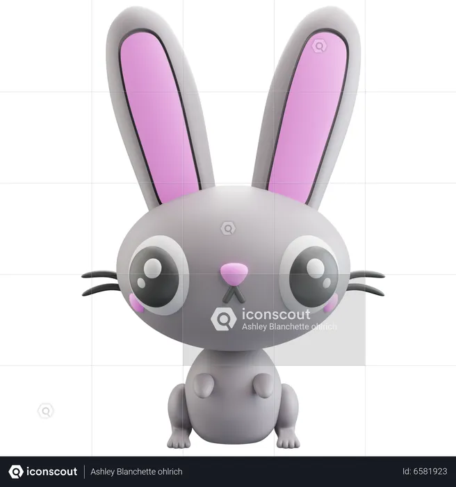 Bunny Rabbit  3D Icon