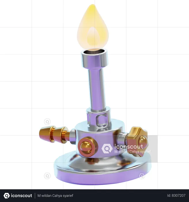 BUNSEN BURNER  3D Icon