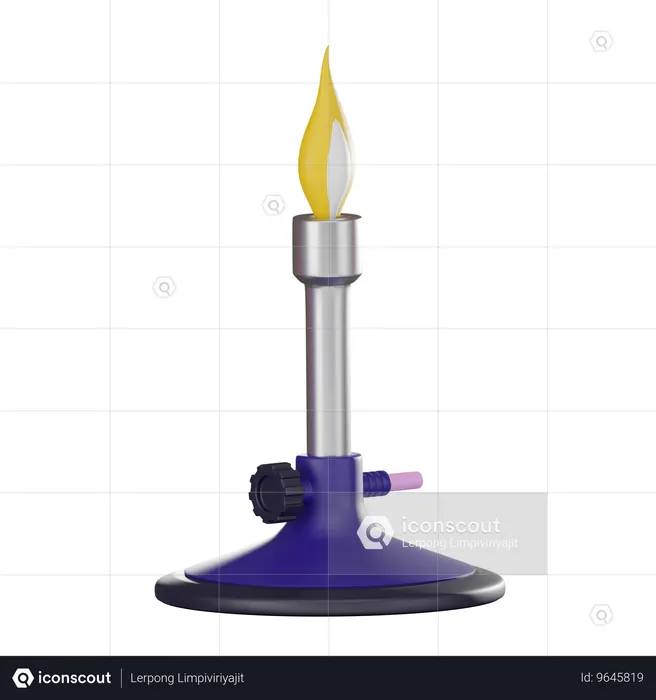 Bunsen Burner  3D Icon