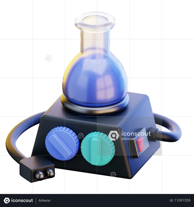 Bunsen Burner  3D Icon