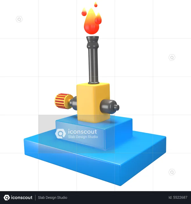 Bunsen Burner  3D Icon
