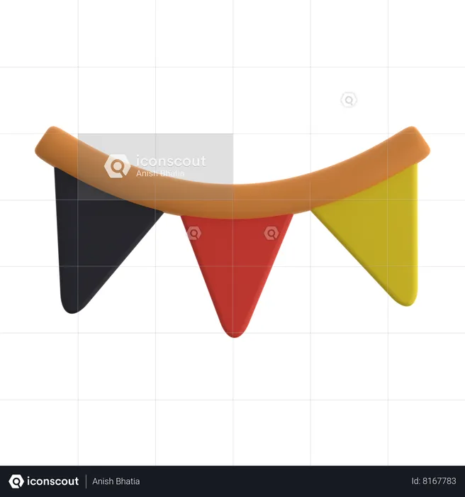 Bunting  3D Icon