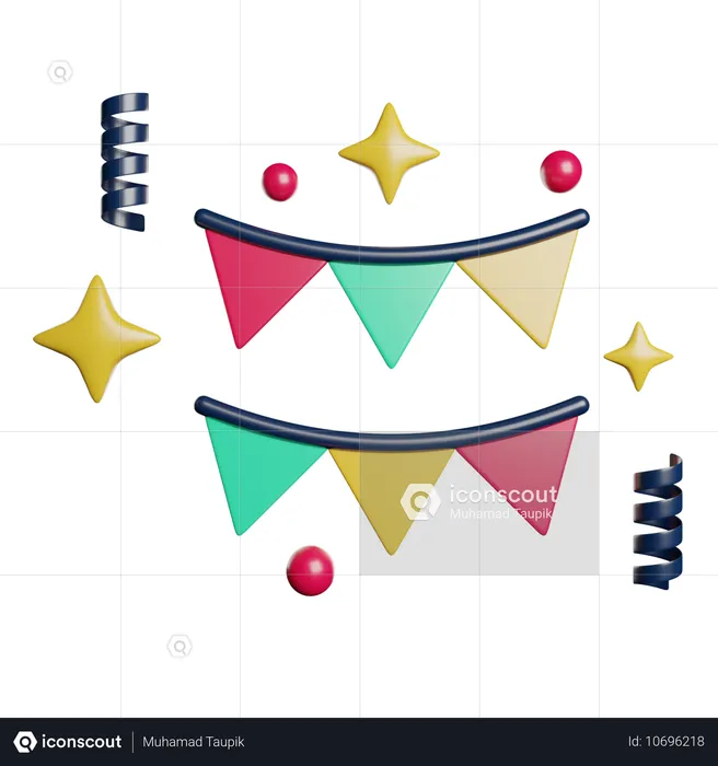 Bunting  3D Icon