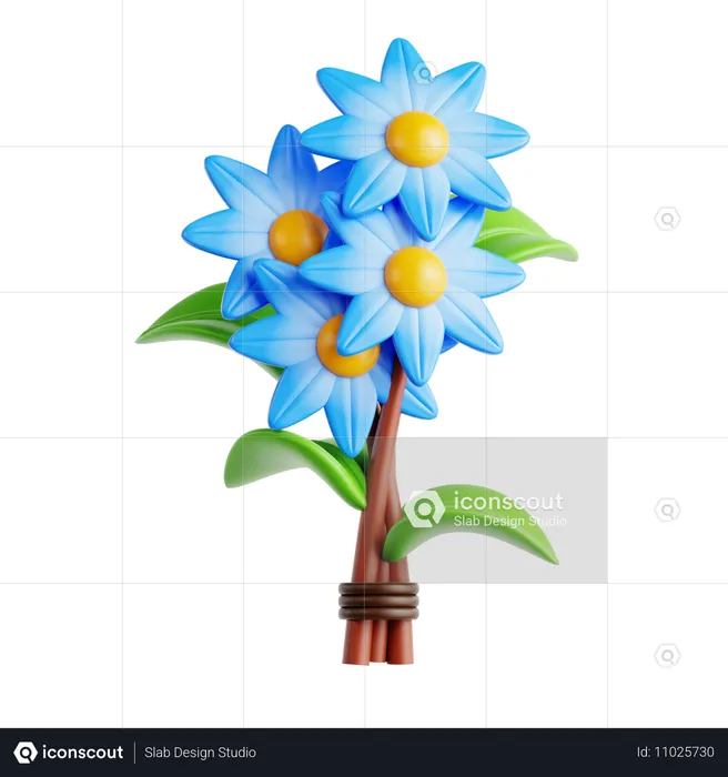 Buquê de flores 21  3D Icon