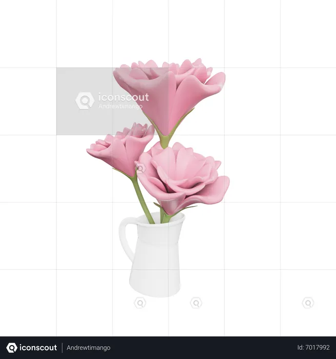 Buquê de flores  3D Icon