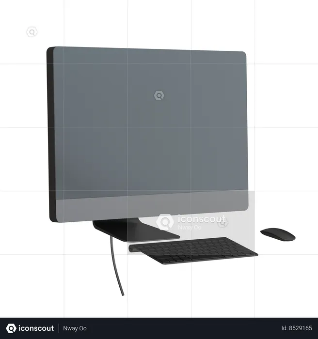 Ordinateur de bureau  3D Icon