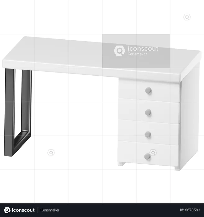 Bureau  3D Icon