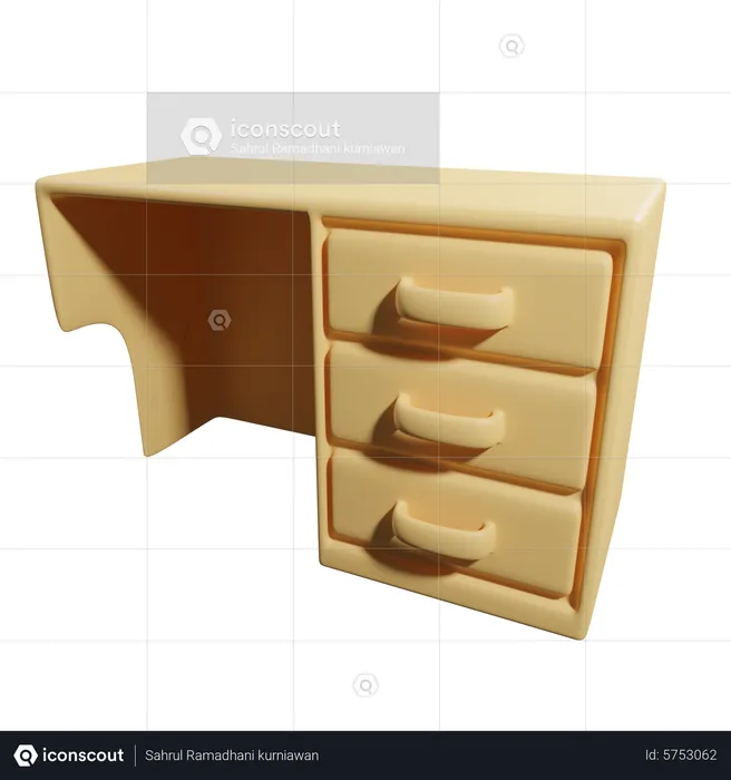 Bureau  3D Icon