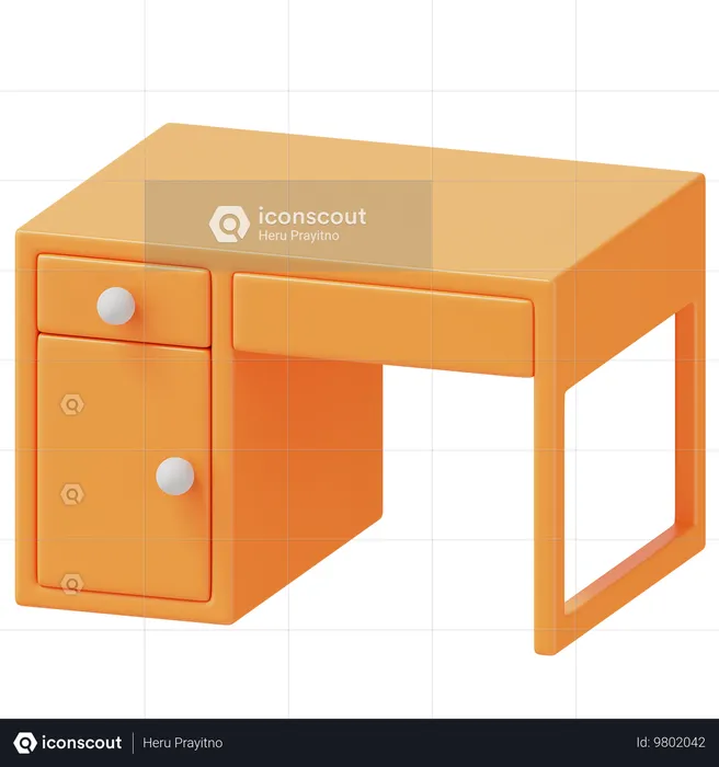 Table de bureau  3D Icon