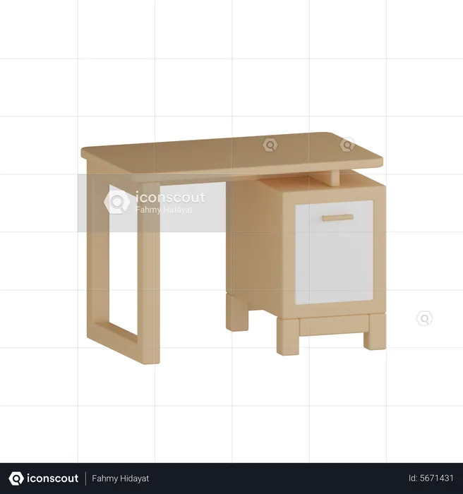 Bureau  3D Icon