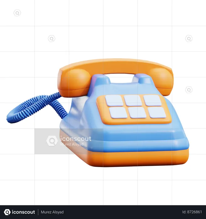 Téléphone de bureau  3D Icon