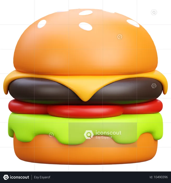 Burger  3D Icon