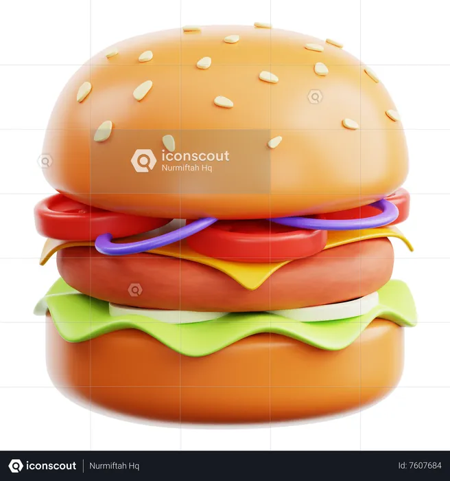 Burger  3D Icon