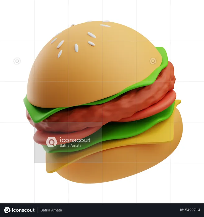 Burger  3D Icon