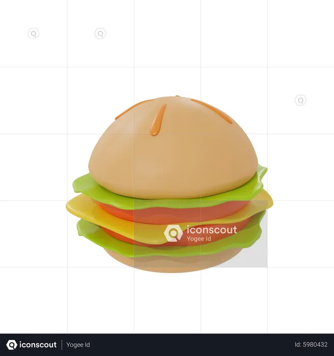 Burger  3D Icon