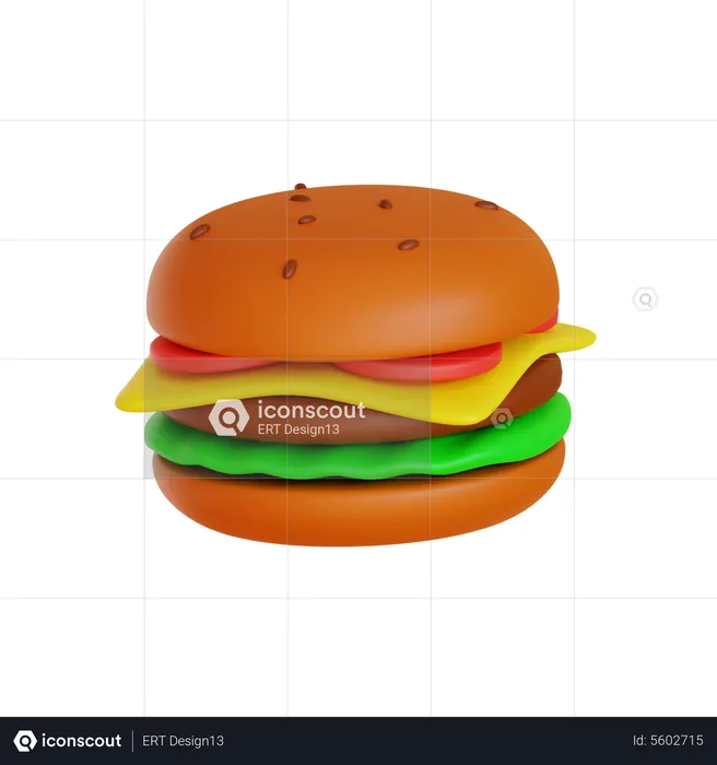 Burger  3D Icon