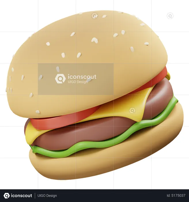 Burger  3D Icon