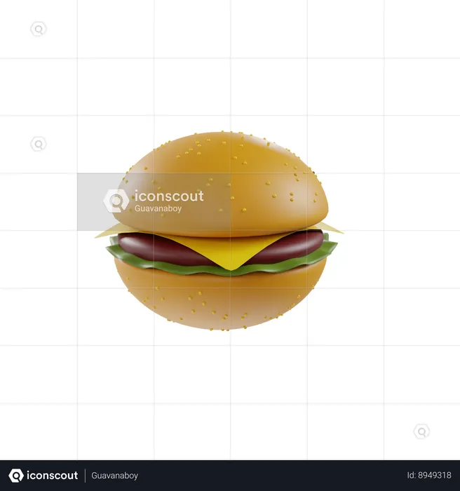 Burger  3D Icon