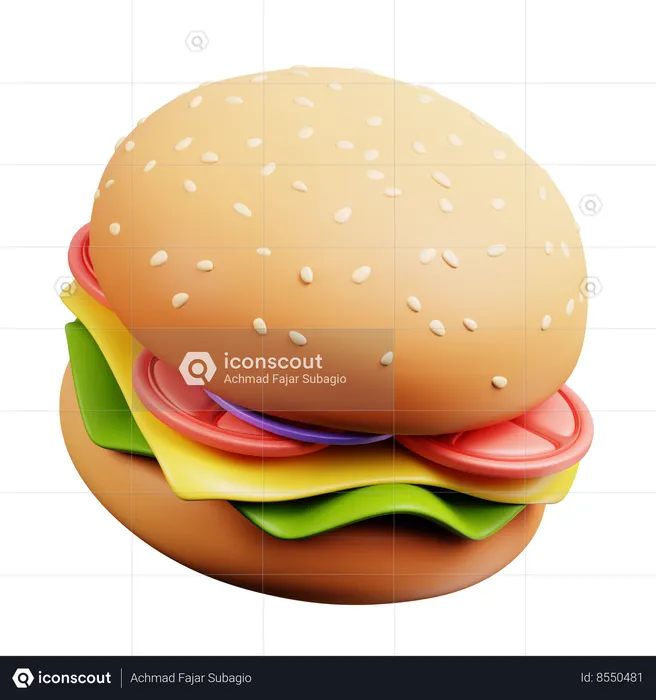 Burger  3D Icon