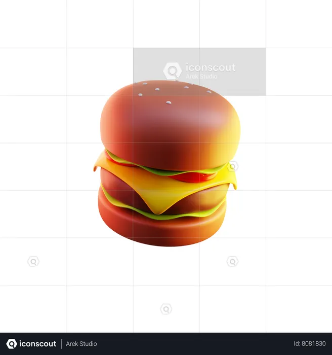 Burger  3D Icon