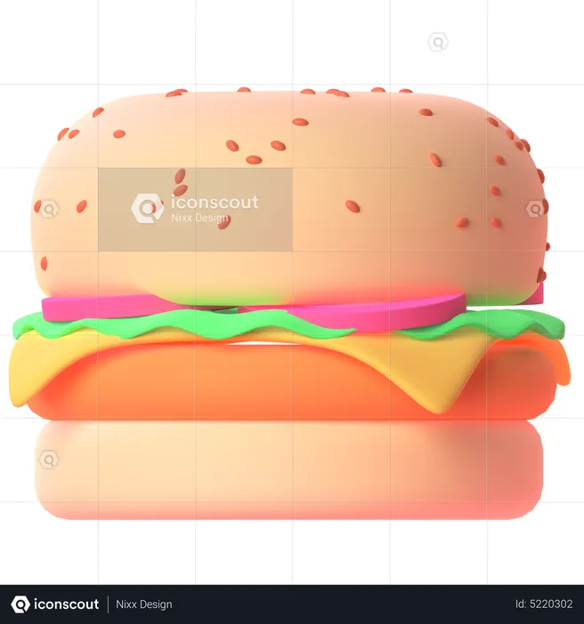 Burger  3D Icon