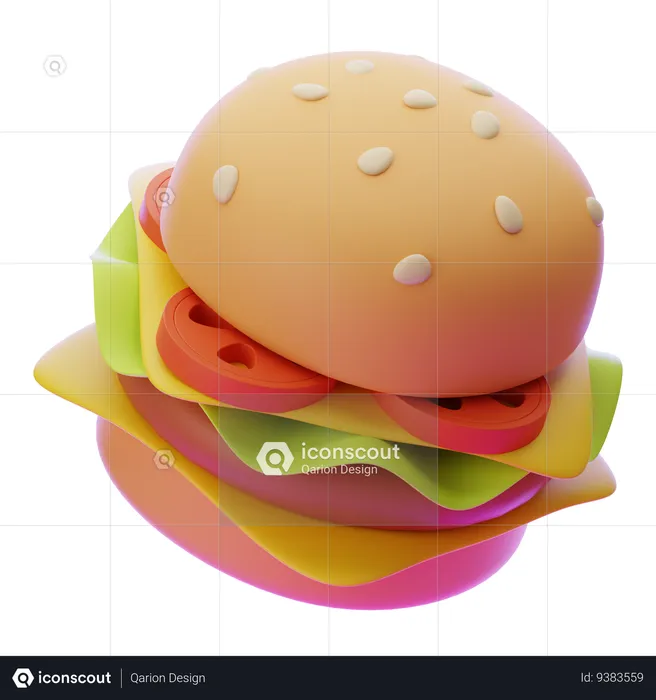 BURGER  3D Icon