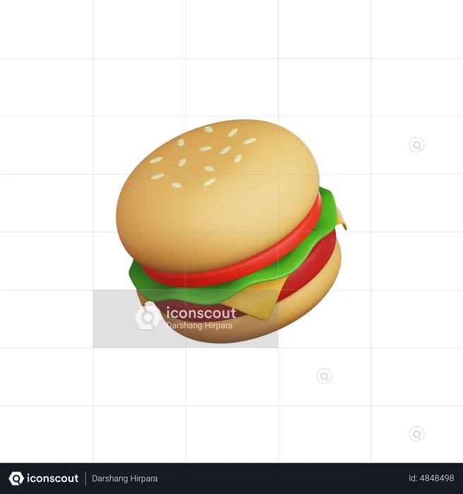 Burger  3D Icon