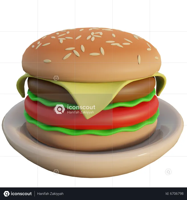 Burger  3D Icon