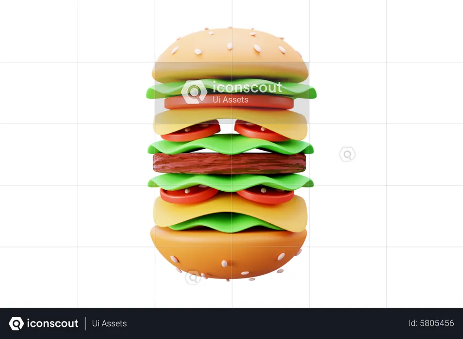 Burger  3D Icon