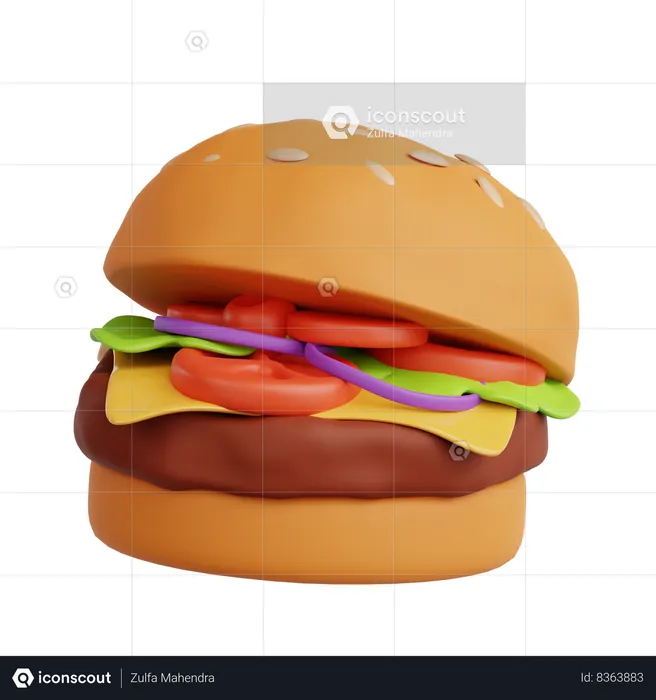 Burger  3D Icon