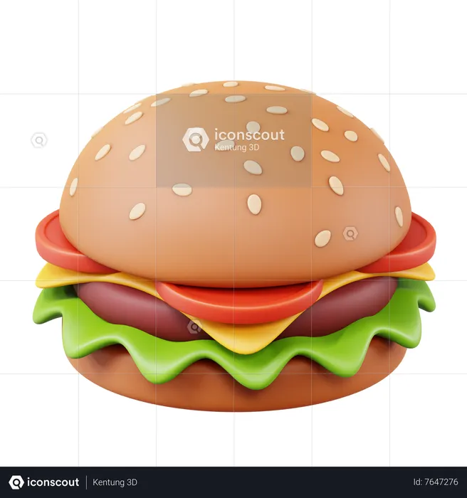 Burger  3D Icon