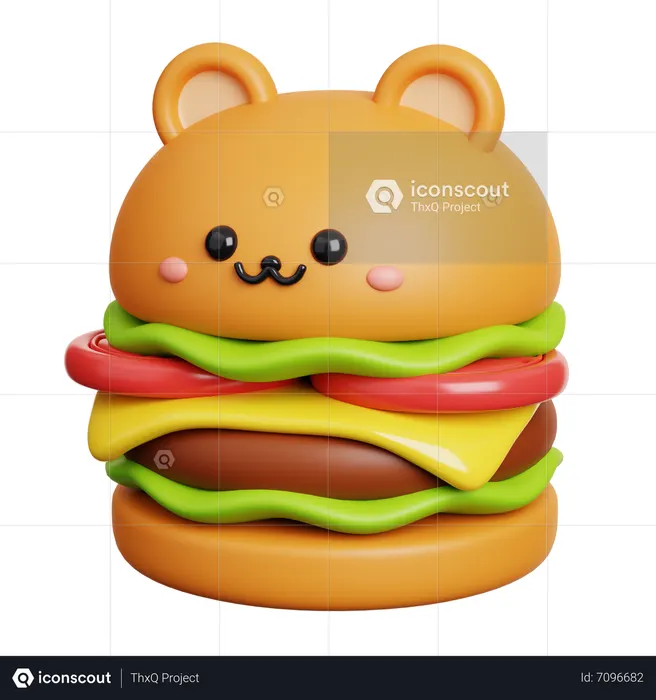 Burger  3D Icon