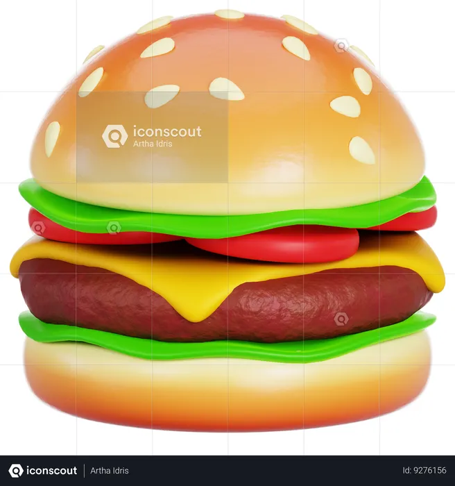 Burger  3D Icon