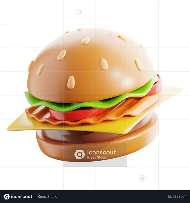 Burger  3D Icon