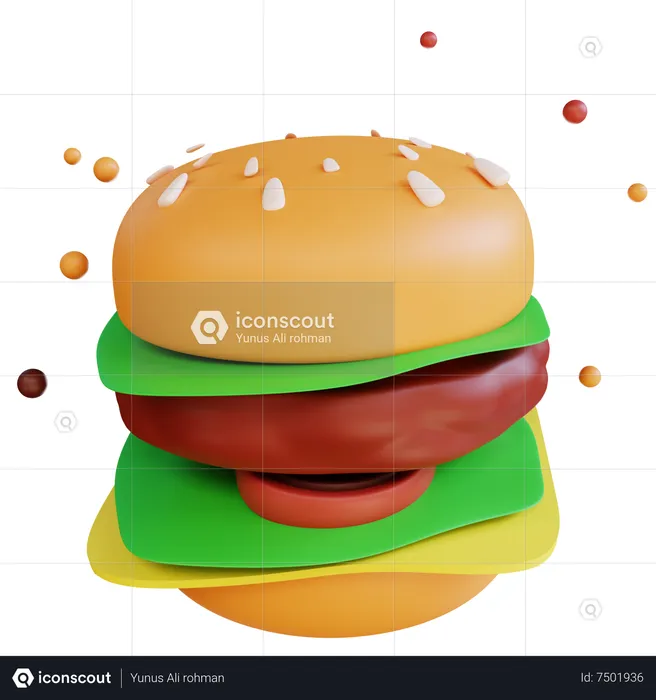 Burger  3D Icon