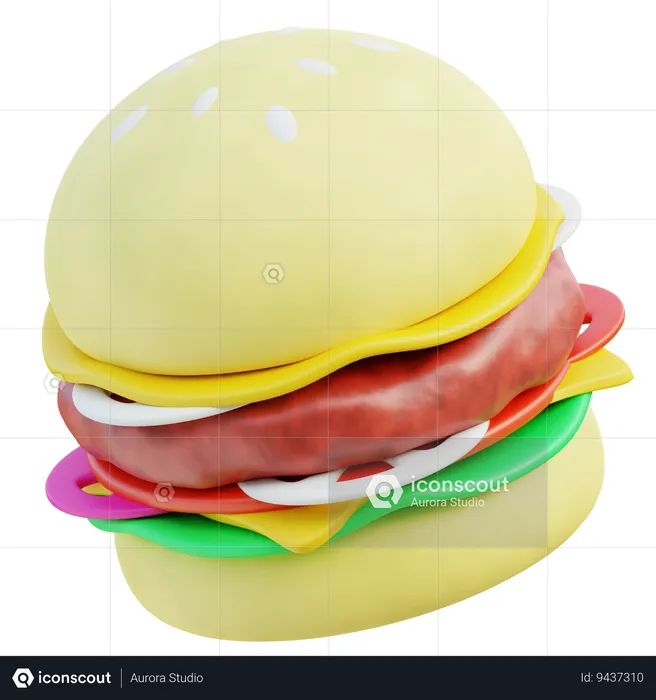 Burger  3D Icon