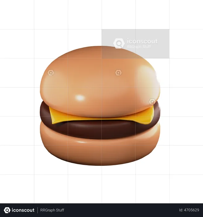 Burger  3D Illustration