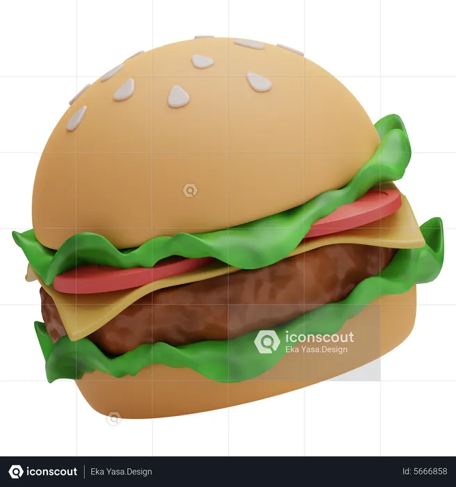 Burger  3D Icon